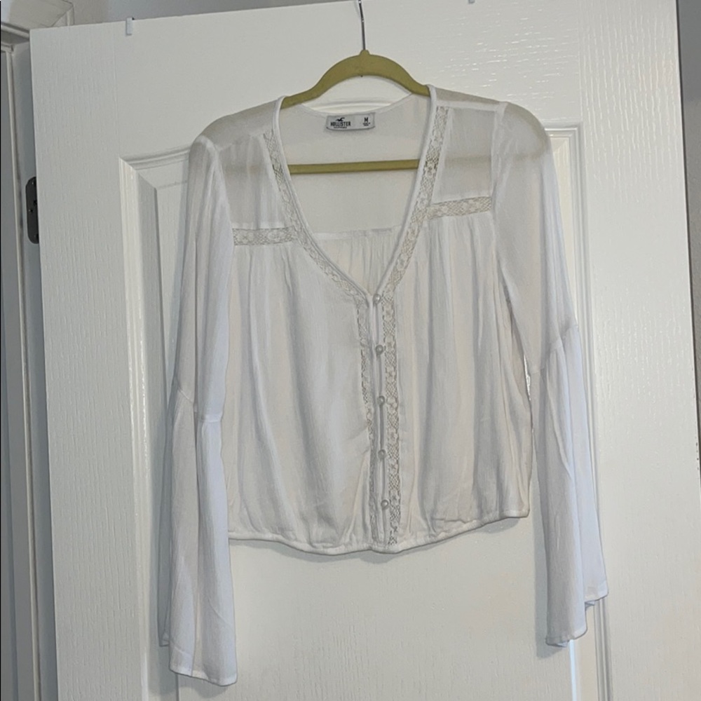 Medium White Cropped Shirt